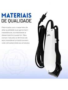 Máquina de Cortar Cabelo Profissional Altomex Lâmina Aço Inox 110V Cabo 2m Corte Preciso Silencioso - Multicolorido - Visão 7