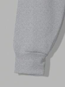 2pcs Women Casual Sports Warm Fleece Hoodie And Pants Set, Fashionable Integrated Fleece Sweatshirt And Sweatpants, Autumn/Winter - Light Grey - View 6