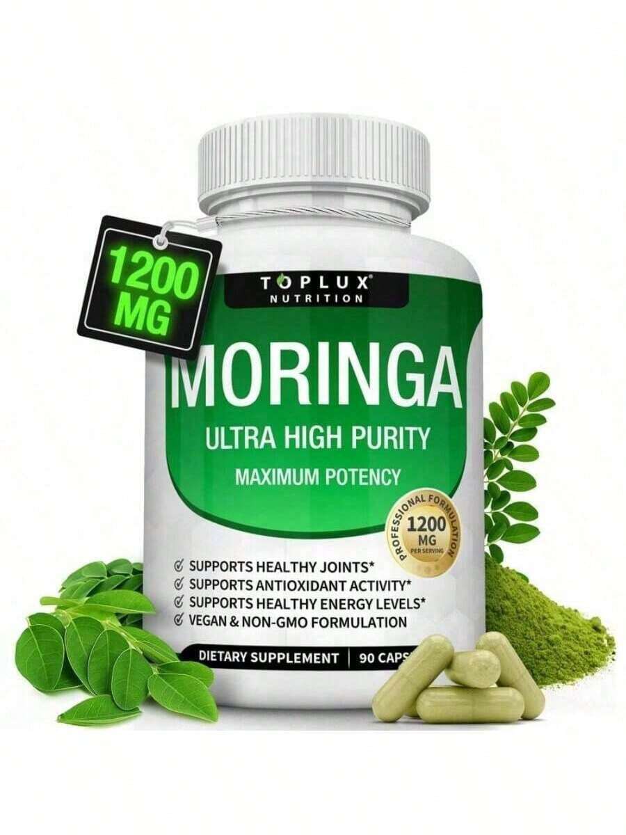 Selling Fast!Moringa Capsules 1200mg - Pure Moringa Powder For Immune, Gut Health 90 Capsules. Women's Health. - 1件 - 查看 1
