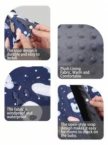 1 Stück Sonnenschutz für Kindersitz: Dient sowohl als Regenschutz für den Babysitz als auch als weiche Fleece-Decke. Das weiche Fleecematerial ist warm und wasserdicht. Es hat ein Sichtfenster und kann als Sitzauflage verwendet werden. Geeignet für Babys/Kleinkinder. Auch praktisch für Mütter zum Stillen zu verwenden.