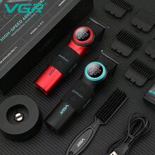 VGR Professional High Power Cordless Hair Clipper, Alas Pengisian Daya Isi Ulang, Set Alat Cukur Rambut dengan Kecepatan yang Dapat Diatur, Pemangkas Rambut dengan Layar Digital, Alat Cukur Rambut Pria V-001 V-977 - MultiWarna - View 11