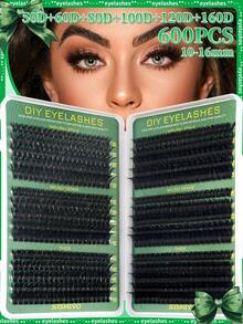 600/570 CÁI D Curl Cụm mi riêng lẻ Công suất lớn 30D + 40D + 50D + 60D + 80D + 100D + 120D + 160D Cụm mi tự làm 10-16mm Vẻ ngoài tự nhiên & Dày hơn & Mượt & Siêu mềm & Siêu nhẹ Bộ mi giả phân đoạn riêng lẻ có thể tái sử dụng Bộ nối mi kèm dụng cụ trang điểm 2 cọ mi cho người mới bắt đầu sử dụng tại nhà hoặc khi di chuyển Cho cuộc sống hàng ngày & Đám cưới & Tiệc tùng & Lễ hội âm nhạc & Ngày của Mẹ Cụm mi, Cụm mi, Lông mi riêng lẻ, Lông mi, Lông mi giả - Nhiều màu - Xem 17