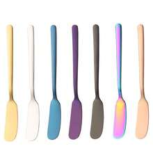 1pc Stainless Steel Butter Knife, Cheese Spreader, Jar Scraper, Metal Can Scraper, Kitchen Butter Knife, Multi-Function Butter Spreader, Kitchen Tools, Kitchen Accessories, Valentine's Day Gift