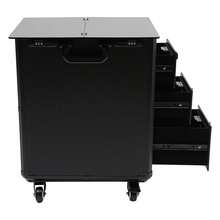 SENDERPICK Trolley per cosmetici con braccioli, trolley per tatuaggi con 3 cassetti, trolley per trucco professionale, tavolo per tatuaggi, espositore per cosmetici, attrezzatura per tatuaggi, trolley per unghie da donna con ruote - trasparente - Visualizzare 10