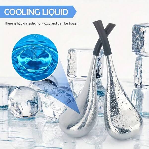 Stainless Steel Facial Massage Tool, Suitable For Face & Eyes, Facial Massager, Eye Massager, Handheld Device, Portable Beauty Tool, High-Quality Metal, Low-Allergenic Material, Massage Roller, Skincare Device, For Health Enthusiasts & Beauty Lovers