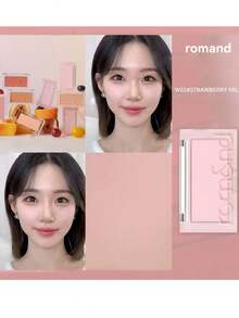 Rom&nd Romand BETTER THAN CHEEK W02 Strawberry Milk, Blends Into Skin With A Matte Finish, Velvety Powder Texture, Gradient Blush Effect, Brightens Warm-Toned Complexion, Oil-Control Formula Suitable For Dry Skin, 5-Second Quick Radiance, Brightens Eye Area, Gradient Embossed Packaging, Includes Color Intensity Guide, Korean Makeup - W02 STRAWBERRY MILK - 查看 5