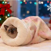 猫咪睡袋（单件装）——这款半封闭式毛绒睡袋有多种款式和颜色可供选择。它能为您的爱猫提供应有的舒适感，为您的爱宠打造一个舒适温暖的窝，让您的爱猫一年四季都生活在温暖、安全和快乐的氛围中。