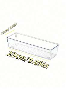 4 piezas Caja de almacenamiento transparente para tazas y cucharas, adecuada para utensilios de cocina y organización del hogar - Multicolor - Ver 10