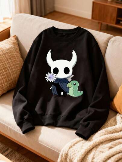 Hombre004 Parte superior de ropa para casa, cómoda y abrigada Sudadera de cuello redondo de moda,top deportivo y jersey informal con envío local desde México Sudadera con diseño atractivo de personaje de juego, perfecta para coleccionistas y amantes de la aventura