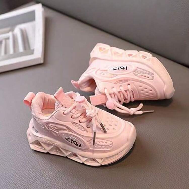 Nuevas zapatillas deportivas universales de caña baja, modernas, resistentes al desgaste, amortiguadoras, transpirables, luminosas, blancas, negras, rosas, para niños. - Rosa - Añade 4