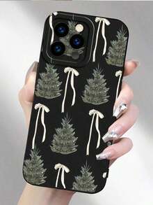 Funda navideña para phone 17 Pro Max con diseño de árbol de Navidad. Compatible con phone 17, 16, 15, 14, 13, 12, 11, Pro Plus y 25/24/23/22/ULTRA/PLUS/FE. Resistente y con una textura refinada. Esta es una funda para teléfono hecha a medida, con un diseño moderno y elegante. - Multicolor - Ver 5