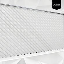 Cinta Rompevientos para Malla Ciclónica Karlen, Color Blanco, resistente a Rayos, Incluye Plasticlips para Fácil Instalación, Privacidad y Estilo para Cercas Metálicas - blanco - Ver 8