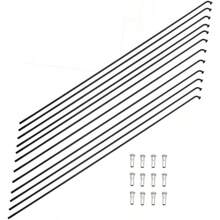 270 Mm10.6 Inch Stainless Steel Spokes Bike Spokes Spokes 14G Spokes Black MountainRoad Bikes With 14mm Nipples 12PCS - 10.6inch - View 2