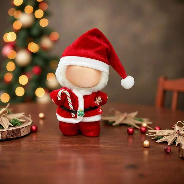 1 Set Of Santa Claus Set, Christmas Costume For Labubu, Halloween Doll Set, Yellow Raincoat Set, Suitable For Birthdays, Graduations, And Anniversaries Gifts