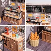 Robotime Super Creator DIY Plastic Miniature House Building Set - 3D Puzzle With LED Lights, Compatible With Mini Figures, And A Variety Of Themes. This 3D Model Toy Is Suitable For Teenagers And Adults, Making It An Ideal Christmas Or Birthday Gift(DW005 ) - Panda Dun Dun Bakery - View 5