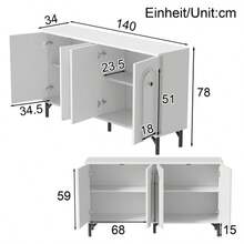 Television Stands & Entertainment Centers - White 1 - View 2