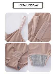 1pc High Waist Snap Closure Shapewear Bodysuit, Tummy Control Waist Cincher, Butt Lifter, Body Shaper For Women - Black - View 8