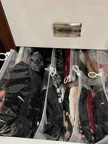 Clothes, Underwear & Toiletries Waterproof Travel Organizer - Multipurpose Bags For Suitcases And Dividers - Portable And Easy, Transparent Sock Storage Zipper Bag, Portable Travel Luggage Organizer,Transparent Horizontal Multifunctional Storage Bag, Travel Organizer, Clothes Underwear Organizer - Multicolor - View 4