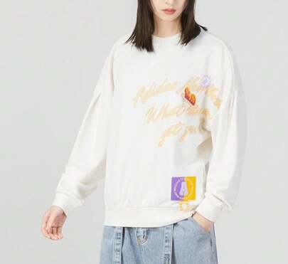 Adidas Women's New Round Neck Casual Sports Pullover