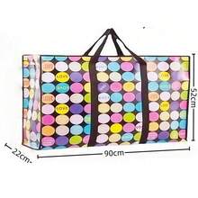 带拉链和提手的大型移动包 - 防水 - 耐用储物袋，节省空间，可折叠放平，可替代移动箱 - 彩色 - 查看 8