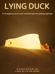 1 قطعة مصباح ديكوري، مبيعات الأفضل جديد، ضوء نوم بطة جميلة، قابل للشحن عبر USB، 3 مستويات سطوع، مناسب لديكور الغرفة، ديكور العطلات، عيد الميلاد، إضاءة رومانسية، متعدد الاستخدامات للغرفة المعيشية والنوم والحمام والسفر والزفاف والحفلات وعيد الميلاد، هدية للرجال والأمهات والآباء والأصدقاء المقربين والمعلمين وعام جديد، يأتي مع كابل الشحن