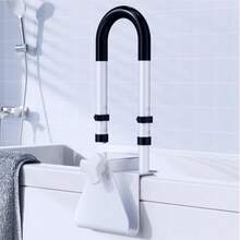 Grab BarsRiel de  ajustable para tina: mango de barra de agarre de ducha para personas mayores ancianos y discapacitados rango de altura de 14 a 18 pulgadas barras de  de baño con agarreGrab Bars - blanco - Ver 1