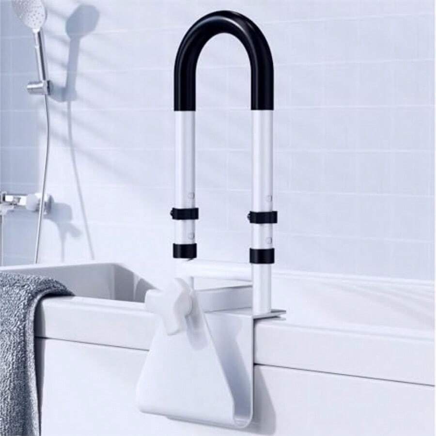 Grab BarsRiel de ajustable para tina: mango de barra de agarre de ducha para personas mayores ancianos y discapacitados rango de altura de 14 a 18 pulgadas barras de de baño con agarreGrab Bars - blanco - Ver 1