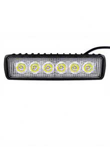 High-Quality 18w 6 LED Car Light Bar High-Brightness White Truck SUV Lights Off-Road Vehicle Lights Car Men Go Out Necessary Maintenance External Lighting