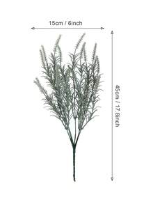 6/12 Pcs Artificial Potted Plants, 18.5 Inches Tall, Plastic Material, Fake Eucalyptus, Rosemary, Magnolia Stems, For Rustic Farmhouse Decor, Home Office Decoration, Christmas Accents, DIY Wreath Crafts, Shrub Trees Home Decor Christmas Decorations Room Decor - Green - View 12