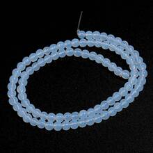 1颗天然玛瑙圆形隔珠，尺寸4/6/8/10/12毫米，高品质珠宝制作DIY工艺品材料，适用于友谊手链、项链、吊坠、装饰品等，批发珠子 - 蛋白石 - 查看 10