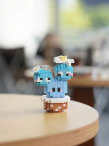 1 盆栽仙人掌积木，情人节礼物，生日礼物，DIY植物系列积木，桌面装饰，减压，缓解压力，家居收藏摆件，拼装公仔，办公桌面摆件，含2500+颗粒的礼品套装。 - 彩色 - 查看 12