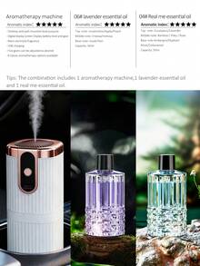 1 máy khuếch tán tinh dầu điện màu trắng, thích hợp sử dụng tại nhà, xe hơi, khách sạn, có thể treo tường/để bàn, 5 chế độ hoạt động, sạc USB, 6 lựa chọn tinh dầu. Thích hợp cho ô tô, nhà ở, phòng khách, phòng ngủ chính và văn phòng. Cung cấp nhiều tùy chọn bộ sản phẩm (Tùy chọn: 1/2/3 chai tinh dầu + 1 máy khuếch tán) để lấp đầy căn phòng bằng hương thơm. - trắng - Xem 32