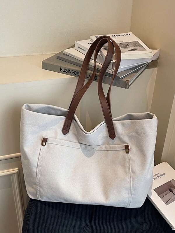 Large Capacity Tote Bag, Casual Shopping Bag, Fashion Shoulder Bag, Suitable For College, Commuting, Women's Fashion Backpack, Women's Shoulder Bag, Women's Shoulder Bag, Large Capacity Handbag, Men's Bag