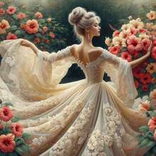 Kit de pintura com diamantes em acrílico (1 peça), padrão artístico elegante, cobertura completa, ideal para adultos, decoração para quarto, corredor, escritório e banheiro. Atividade artesanal fácil de fazer você mesmo. Presente perfeito. Moldura não inclusa.