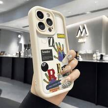 Sonder Hand Phone Case Artistic Typography Style For IPhone 17 16 15 14 13 12 11 Plus Pro Max. Express Yourself With A Unique And Creative Design A Thoughtful Gift For The Stylish Individual. - 白色 - 查看 22