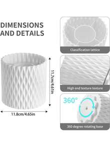 1/Pc Plastic Makeup Box, Modern Geometric Design Case For Home,For Holiday Beach, Bathroom Collection, Bedroom Collection, Large Capacity