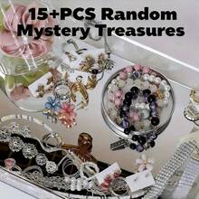 1pc Gold Or Silver Plated, Alloy, Rhinestone Jewelry: A Ring, Necklace, Or Earrings, Jewelry, Jewelry Women, Accessories Women, Rings For Women, Earrings Women, For Alt, Classy, Y2K, Goth, Party, Gift, With Cross, Butterfly, Moon, Star, Shipped Random - Hãy theo đuổi trái tim bạn - Xem 5