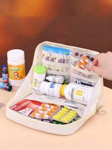 Túi đựng thuốc du lịch xách tay Túi đựng đồ trang điểm Túi đựng mỹ phẩm có túi đựng nhỏ đựng thuốc Túi đựng đồ tiện lợi có lưới dạng lưới Ví đựng được nhiều dung tích Túi đựng đồ vệ sinh cá nhân lớn có khóa kéo kép nhiều ngăn dành cho nam/nữ Túi đựng đồ vệ sinh cá nhân du lịch cự ly ngắn Túi đựng đồ thiết yếu khi trở lại trường Túi đựng đồ chống thấm nước - Nhiều màu - Xem 6