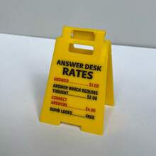 1 件警告过度刺激办公桌标志 - 有趣的办公桌警告标志，适合同事、员工和老板，耐用且轻便的工作区警告标志和办公室装饰 - 彩色 - 查看 12