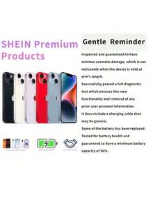 A+، هاتف Apple iPhone 15 مستعمل بسعة 128 جيجابايت، منتج أصلي أصلي بحالة جديدة (99% جديد)؛ هاتف محمول، هاتف، جوالات، ايفون، ايفون، هاتف، هدية غطاء غشاء - الأسود - مشاهدة 2