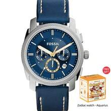 Fossil Men's Quartz Leather Three-Hand Watch Stainless Steel Case/Scratch Resistant Glass FS5232/FS5262/FS5361 - Blue - View 5