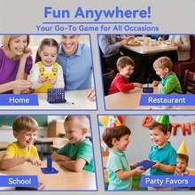 Family Strategy Board Game - 13.21 Cm Portable Foldable Chess Puzzle For Kids & Adults, Classic Four-In-A-Row Challenge With Red & Yellow Discs, Ages 3+ Home Entertainment, Perfect Christmas Thanksgiving Gift, Chess Gifts, Interactive Play, Vibrant Board, Sturdy Construction - Multicolor - View 12