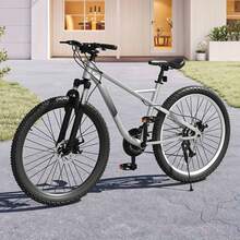 Aluminum Frame MTB For Adults Women Men 26 Inch Mountain Bike 21-Speed Bicycle Double Disc Brake Outdoor Cycling - Grey - View 1