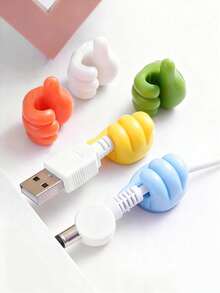 100pcs Random Color Multi-Purpose Thumb Shaped Wall Hooks - Fashionable Style, Self-Adhesive Installation Base, Easy To Install In Dorm, Kitchen, Bedroom - No Nails Needed - Multicolor - View 6