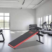 Banca para Abdominales Ajustable con Soporte para Piernas, Plegable y Resistente, Ejercicios Abdominales en Casa y Gimnasio, Capacidad 120 kg, Banco de Utilidad Multiposición para Levantamiento de Pesas y Entrenamiento de Fuerza - 1 - Ver 8