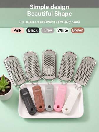 Professional Foot Care Set | Double-Sided Foot File For Hard Calluses & Soft Skin, Stainless Steel Pedicure Knife For Precise Thick Callus Removal, 28cm Long Foot Rasp For Quick Smooth Soles, 5-Color Handles For Family Shared Use, Better Effects After Soaking Feet In Warm Water, Solving Dry, Thick Calluses, And Dead Skin Issues