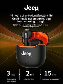 Jeep EW138 TWS Earphones, Noise Cancelling, Low Latency Gaming, High-Definition Calling With Microphone, Sports Earbuds - one-size - View 6