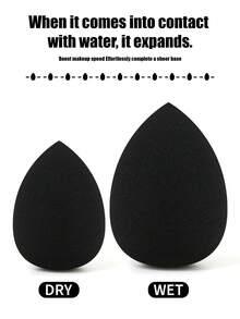 1 Dual-Ended Foundation Brush, 1 Teardrop Makeup Sponge Puff (Dual-Ended Fishtail Foundation Brush, Crescent-Shaped Flat Head, Ultra-Thin, Smooth Foundation Application Brush, Does Not Absorb Too Much Product, Dedicated For Foundation Liquid),Brush Set,Makeup Brush Kit,Make Up Brush Set,Make Up Set Complete,Makeup Brush Set,Complete Makeup Kit,Brush Kit,Brushes Makeup Set,Makeup Gift Set,Set - Multicolor - View 8