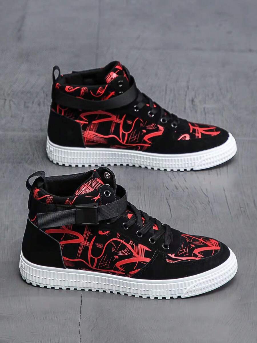 Giày trượt ván thể thao thông thường cho nam, giày cao cổ không trơn trượt mọi mùa với phong cách cổ điển