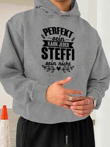 Herren Plus Size Hoodie - Lässiger Pullover mit deutschem Text, nicht dehnbarer Stoff, geeignet für denäglichen und formellen Gebrauch - JPH-9 Casual Street Essential, Pullover Hoodie, bequeme Kleidung, lockere Passform, langlebige Freizeitkleidung, PLUS SIZE, Plus Size Freizeitset, Pullover mit Aufklebern, Zöliakie Plus Size, schwarzer kapuzenloser Sweatshirt für Männer, kapuzenloser Sweatshirt, schwarzer kapuzenloser Jumpsuit für Männer, kapuzenloses-Shirt - Schwarz - Übersicht 6